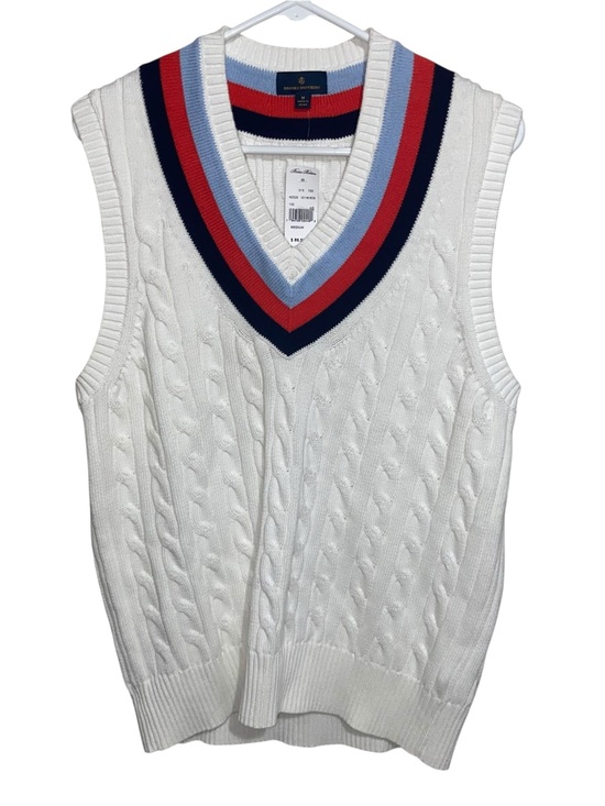 Brooks Brothers Other - Brooks Brothers Sweater Vest Mens Medium Cable Knit Tennis Preppy Old Money New